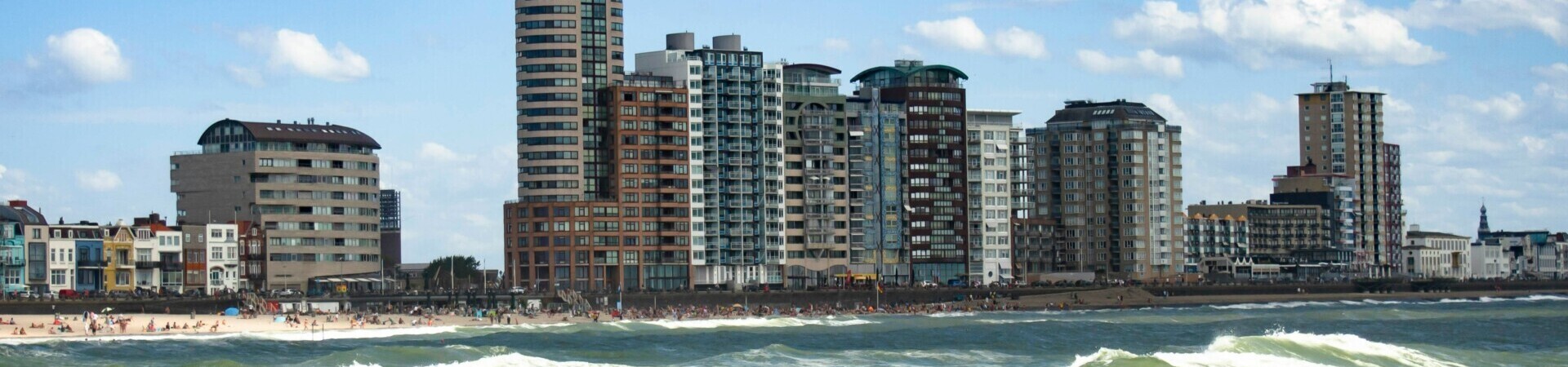 Gezellige zeeuwse stad Vlissingen aan de kust